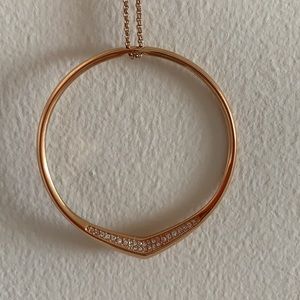 Michael Kors Rose Gold Pendant Necklace